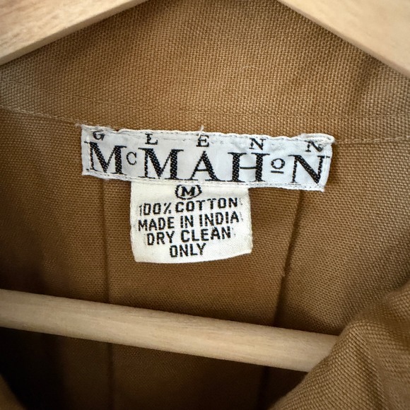 Vintage Trench style Cotton Chore Jacket Women Size Med: boho, heritage, utility - Picture 6 of 10